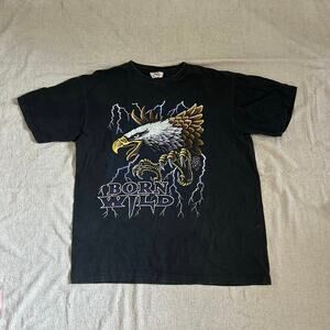 black born wild vintage graphic short sleeve t-shirt